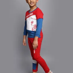 V-Mart Boys Printed T-shirt With Pyjamas image 5