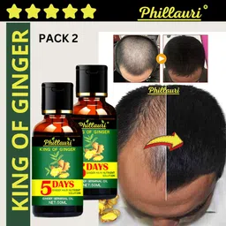 phillauri Ginger 5 Days Ayurvedic Formulation Hair oil 50ml For Men and Women_4 Hair Oil-picture-20