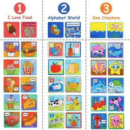 serplex 6Pcs Soft Cloth Books for Babies 0 to 3 Years Sensory Books Toys Early Education image 3