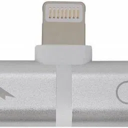 SANNO WORLD Silver Dual Lightning Headphone Adapter Audio & Charge Phone Converter-picture-18