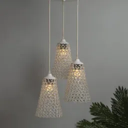homesake Jeane White Metal Cluster Hanging Light-picture-18