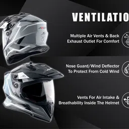 axor X-Cross Flagstaff Motorbike Helmet image 4