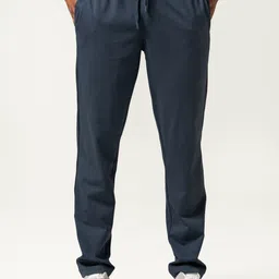damensch Men Solid Blue Track Pants image 3