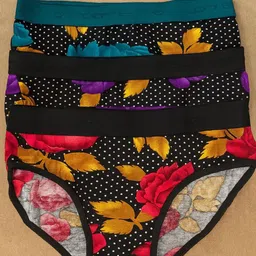 fixfolk Pack of 3 Women Hipster Multicolor Panty-picture-13