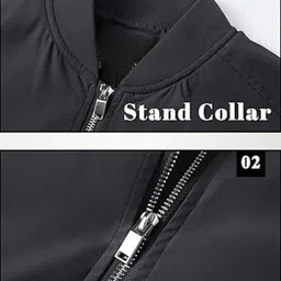 caraba Men Solid Bomber Jacket image 3