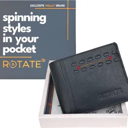 rotate Men Casual, Formal, Evening/Party Black Artificial Leather Wallet-picture-28