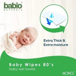 morbee NOVEL Baby Wipes 80 Sheets/Pack image 3
