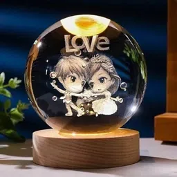 cheferyn 3D Love Crystal Ball Night Lamp, Solar System Love Crystal Ball Night Light Table Lamp-picture-12