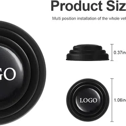 brainle Car Door Shock Absorber Pads Rubber Hood Pad Sound Proof Sticker (For-AU-DII) Car Door Panel image 2