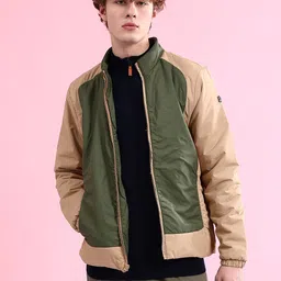 the indian garage co. Men Colorblock Bomber Jacket image 5
