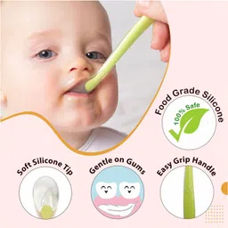 glovasilk Soft Tip Silicone Baby Spoons – First Stage Feeding Spoons for Infants - Silicon, Stainless Steel image 3