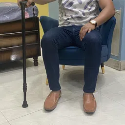 ranacreation Walking stick in steel meterial with black color Walking Stick image 3