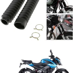 Motorcycle Front Fork Cover Shock Protector Dust Guard For Bajaj Pulsar NS 125 Motorcycle Fork Cover-image-22