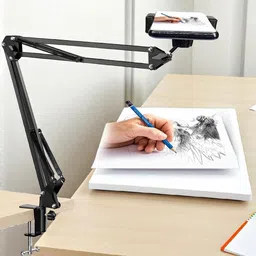 Zohlo Metal Overhead Microphone Tripod Stand with Phone Holder Tabletop Design Tripod-picture-20