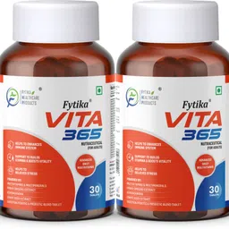 fytika healthcare products Fytika Vita 365, 3 in 1 Multivitamin | For Men, Women - 60 Tablets (Pack of 2)-picture-12