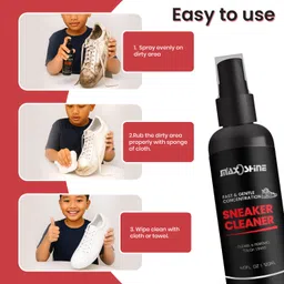 MAXOSHINE SHOE-CLEANER-SPRAY-120ML Cleaner image 3
