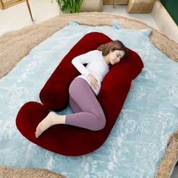 thukran Polyester Fibre Solid Pregnancy Pillow Pack of 1-picture-14