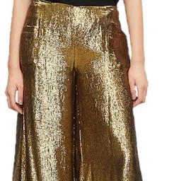 mixfit Women Relaxed Gold Polycotton Trousers image 3