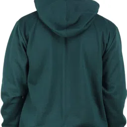 riverhill Men Solid Hooded Neck Green Sweater image 2