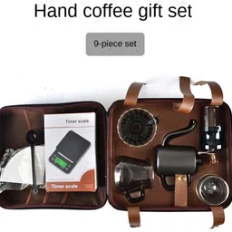 triglav coffee Travel Coffee Kit: V60 Pour Over Maker, Server, Dripper, weighing scale Coffee Maker image 4