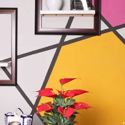 wild flower Anthurium Banch with Pot Red Anthurium Artificial Flowerwith Pot image 2