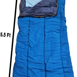 alshahabuddin Rectangular Outdoor Temp 3°C to 10°C, For winter, Travelling , Camping,3 Layer Sleeping Bag image 4