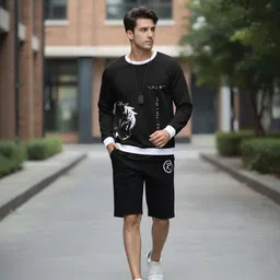 cnw Tshirt Regular Shorts Western Set-picture-17