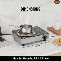 hector 2000 W Single Burner Electric Heater Coil Stove Portable Hot Plate Electric Cooking Heater image 4