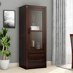 Rosewood ( Sheesham ) Solid Wood Close Book Shelf-image-9