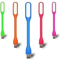 SANDYTEK Combo of 5 Flexible Portable Bendable Lamp Mini USB LED Lights USB Light for Power Bank Led Light-picture-12