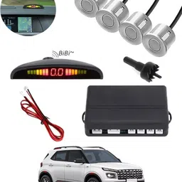aarsh store Universal 4 Silver Reverse Parking Sensor-AF25A625 Universal 4 Silver Reverse Parking Sensor-AF25A625 Parking Sensor-picture-45