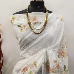 device of nt Embroidered, Solid/Plain Bollywood Chiffon Saree image 1