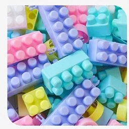 flymart Building Blocks for Kids l,58 Pcs with Bag, Best Gift Toy, Block Game for Kids,Boys,Children Multicolor (58 Pieces ) image 3