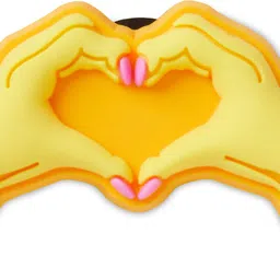 Crocs Heart Hands Plastic Shoe Charm image 1