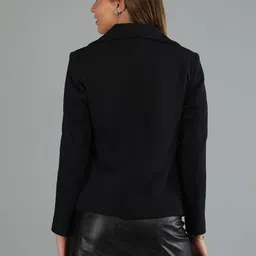 honnete 100 % Polyester Solid Coat For Women image 2