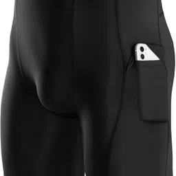 troopline Solid Men Black Tights-picture-35