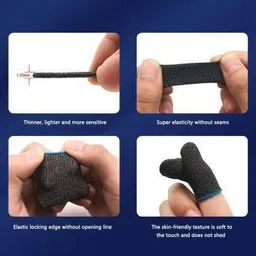 funtoosh Pubg Game Finger Sleeves for Gaming Anti Sweat Breathable Game Controller Finger Sleeve ( PACK OF 10 PAIR ) Gaming Accessory Kit-picture-14
