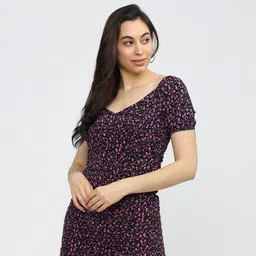 tokyo talkies Women A-line Multicolor Maxi/Full Length Dress-picture-27