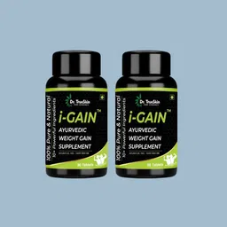dr.trueskin i-Gain Herbal Body Gainer Tablets for Strength ++ 2Pcs Nutrition Bars-picture-43