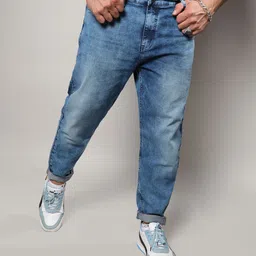 Men Regular Mid Rise Blue Jeans-image-16