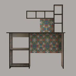 woodyou Willow_Graffiti Engineered Wood Study Table image 3