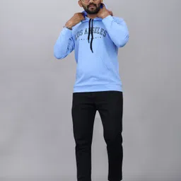 sti Men Full Sleeve Printed Hooded Sweatshirt image 4