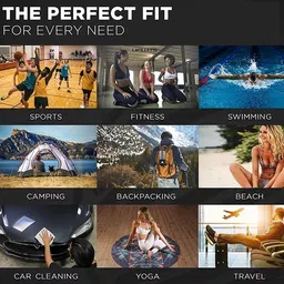 lafillette Microfiber 350 GSM Bath, Beach, Face, Hair, Hand, Sport Towel image 5