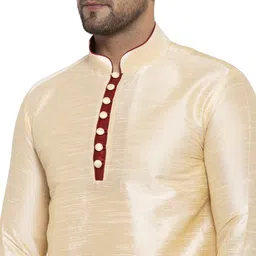 sydney heights Men Pure Silk Kurta Dhoti Pant Set image 4
