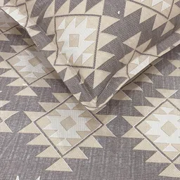 swayam Cotton King Fitted (Elastic) 210 TC Abstract Bedsheet image 2