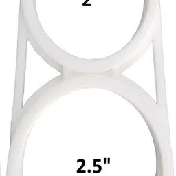 letino by letino RO Clamp Set: 4 X-Clamps, 4 UV-Clamps, Nuts & Bolts, Pack of 12, White Solid Filter Cartridge image 2