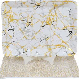 globenox GB Serving Tray Rectangle Melamine Easy-to-Clean Platter Tray-picture-41