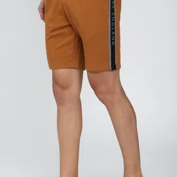 peter england Solid Men Brown Regular Shorts image 3