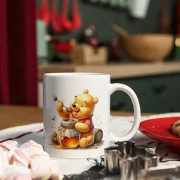 zipcartz Winnie the Pooh Cartoon Printed White Coffee Cup | Cute Gift Tea Cup, Ceramic Coffee Mug-picture-25