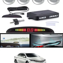 ccmm Silver 4pcs Compact Design Reverse Parking Sensor For Vehicle-10 Universal Silver Car Safety Parking Camera 4 Pcs-10 Parking Sensor-picture-14